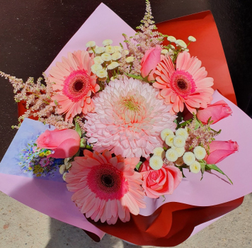 Букет цветов «Солнышко» S заказать за 1 850 руб. с доставкой отзывы